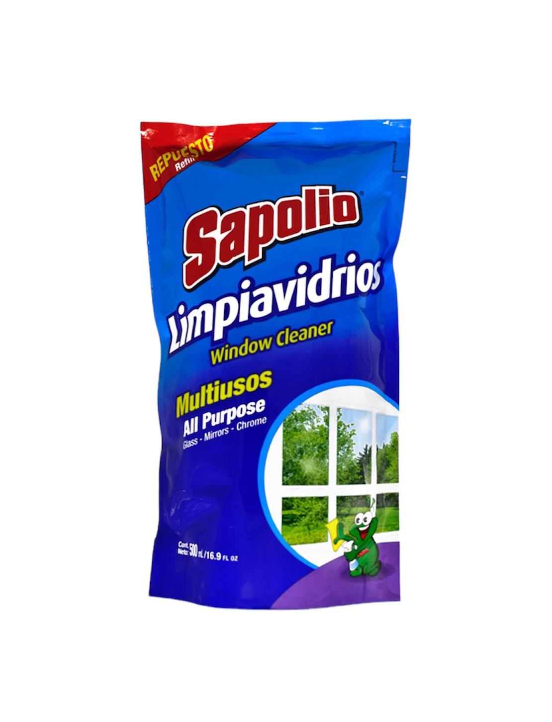 Recarga Doypack Limpia Vidrios Sapolio 500 ml