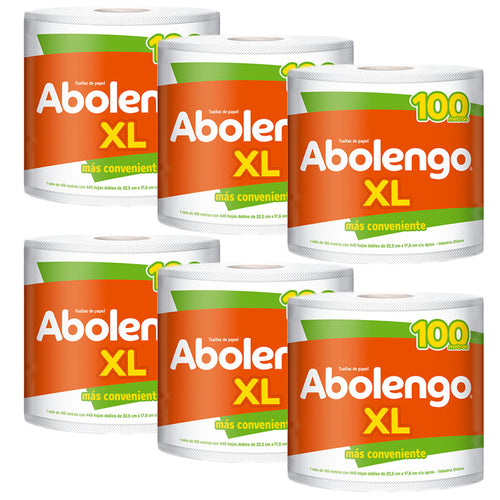 Toalla Papel Abolengo XL 100 mts Manga de 6 rollos - Softys