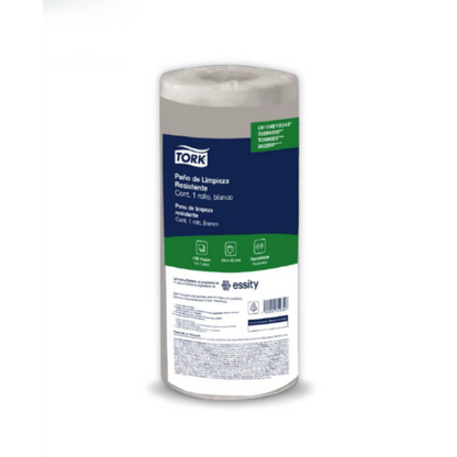 Wiper Tork Uso Industrial 6X100 Paños Blanco