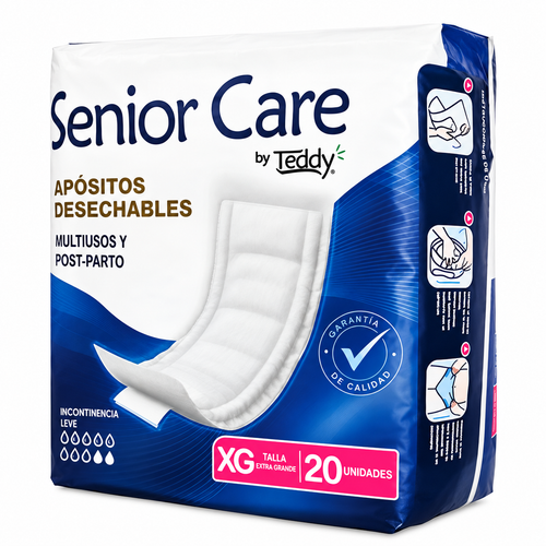 Apósitos Teddy Senior Care Extra Grande XG 20 Unidades