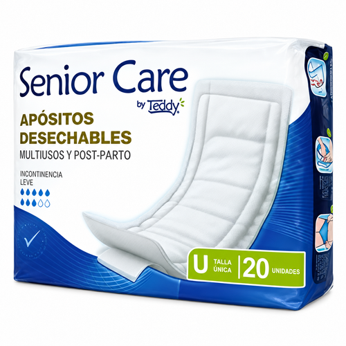 Apósitos Teddy Senior Care Talla Única 20 Unidades
