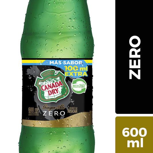 Bebida Canada Dry Zero 600 ml