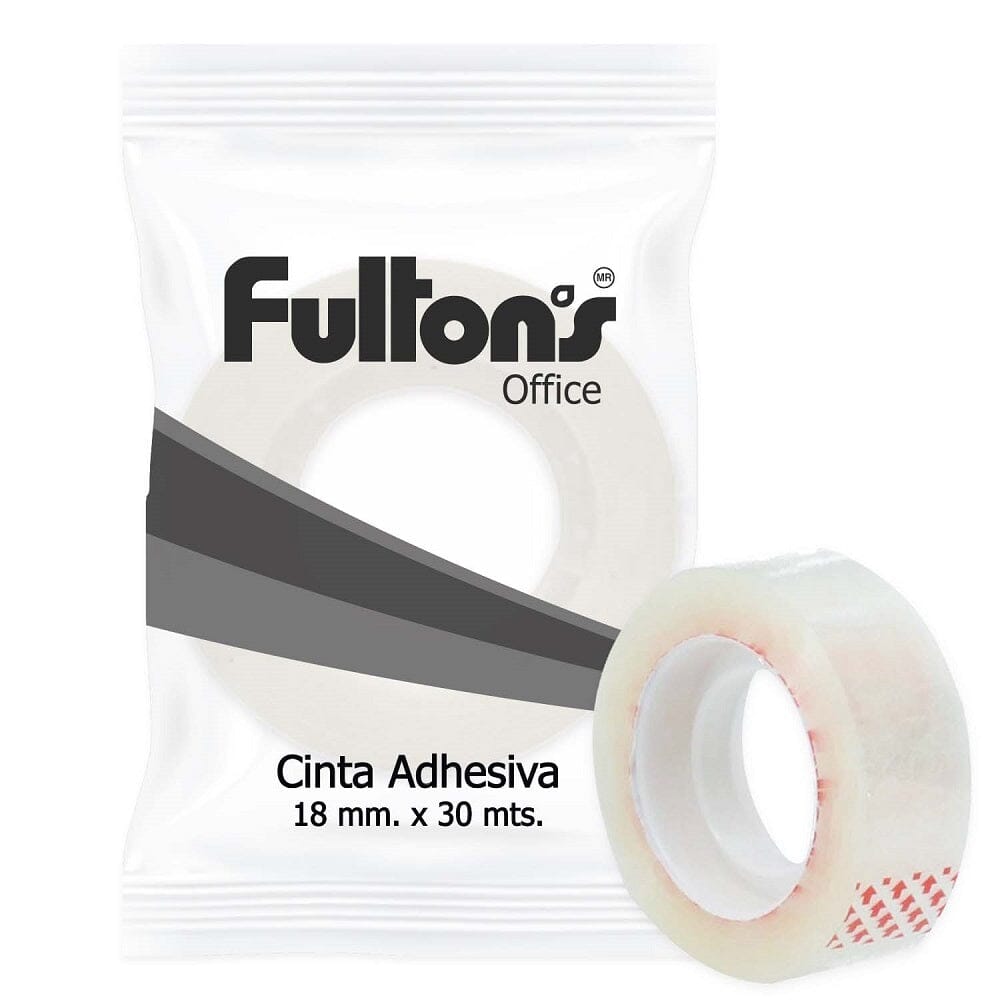 Cinta Adhesiva 18 mm x 30 mts Fultons