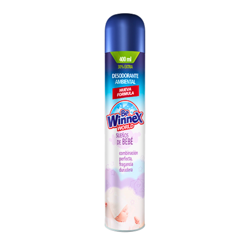 Aromatizante ambiental Winnex Sueños de Bebé en aerosol 400 ml