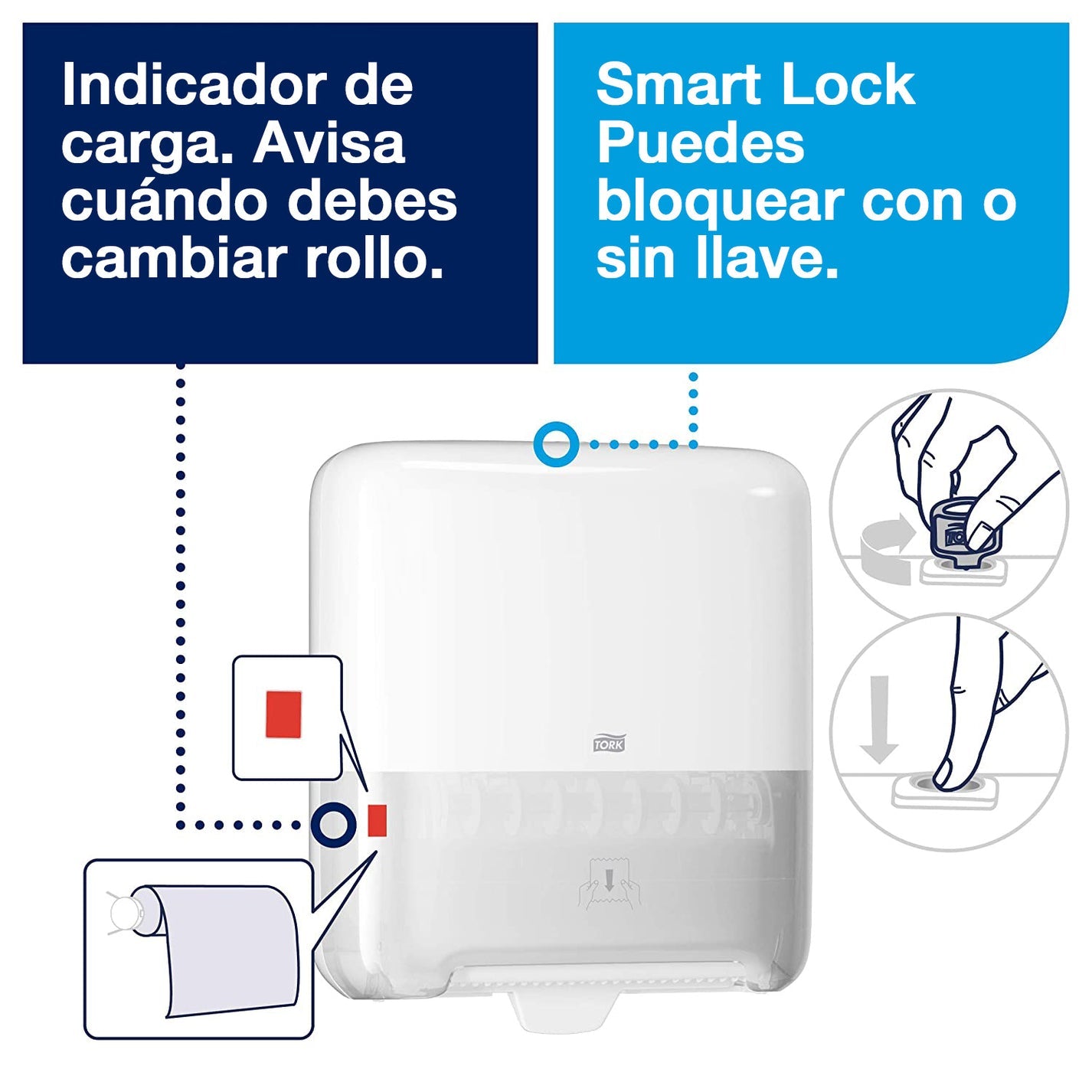 Disp. Toalla Tork Elevation Blanco