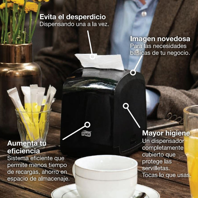 Disp. Servilleta Tork Fit Xpressnap Negro
