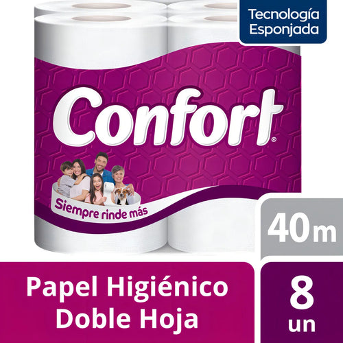 Paquete Papel Higiénico Confort 8x40 - Softys