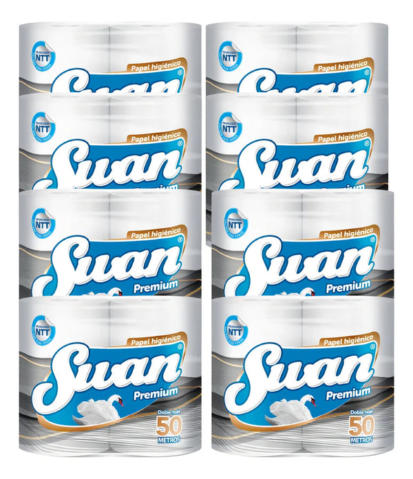 Papel Higiénico Doble hoja Swan 4x50 mts Manga 32 rollos - Economicplus
