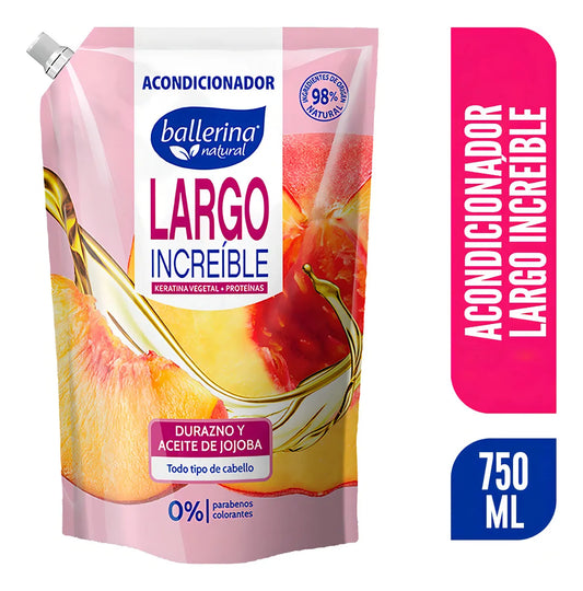 Acondicionador Ballerina Largo Increible Doypack 750 ml