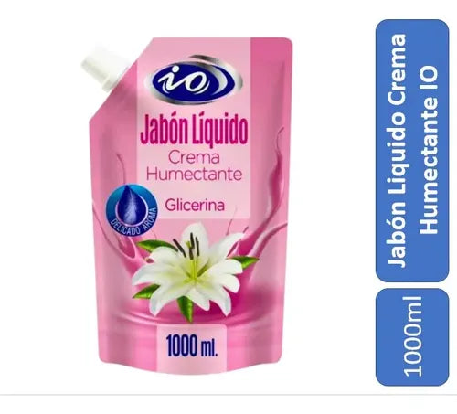 Jabón líquido IO Crema Humectante con glicerina 1 L