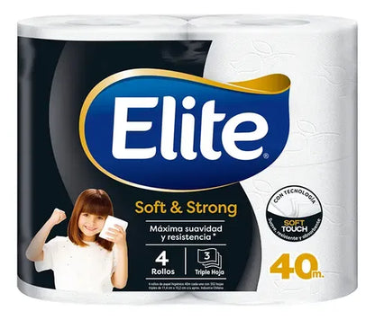 Papel Higienico Elite 4x40 Triple Hoja - 32 Rollos