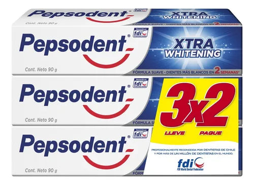 Pasta Dental Pepsodent Whitining 3x2 90 grs