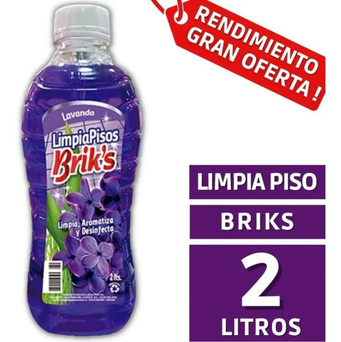 Limpiador de pisos Briks lavanda 2 L