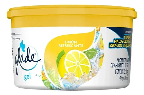 Aromatizador en gel para autos limón