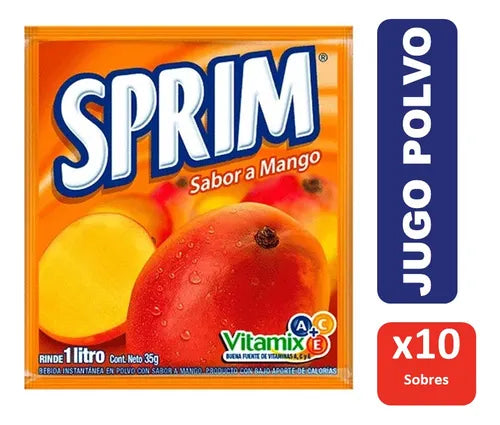 Jugo Caja Polvo Mango Sprim 10 U