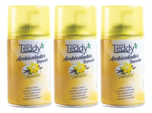Desodorante ambiental Teddy automático repuesto vainilla 250 ml