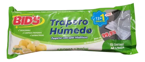 Trapero Humedo de Multipiso Limón Bids 12 unid.