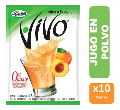 Caja Jugo Polvo Manzana Vivo 10 U