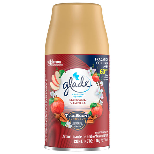 Desodorante Ambiental Glade Automatico Repuesto Manzana Canela
