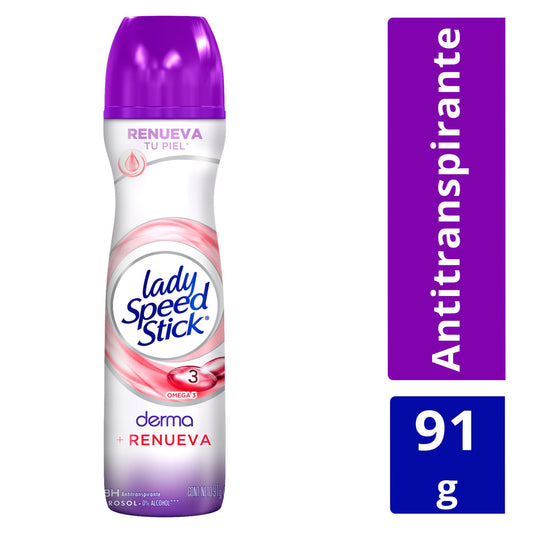 Desodorante Spray Lady Speed Stick Derma + Aclarado