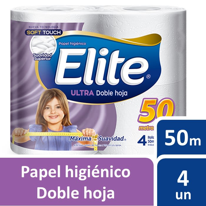 Papel Higienico Elite 4x50 Mts 32 rollos