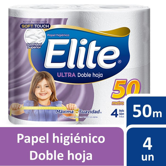 Papel Higienico Elite 4x50 Mts 32 rollos