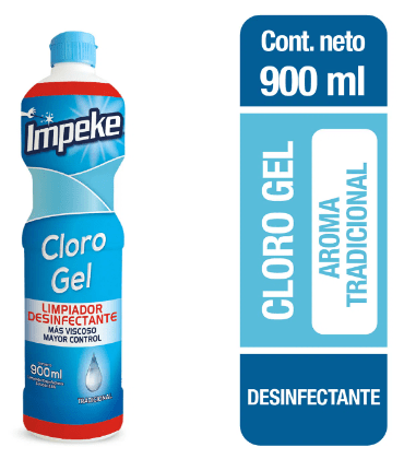 Cloro gel Impeke tradicional 900 ml