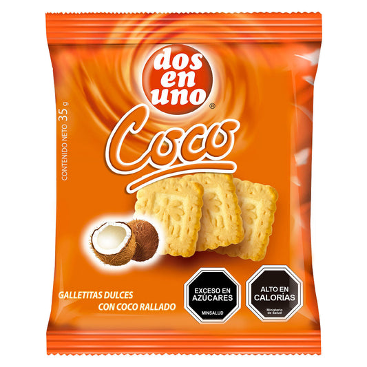 Galleta Coco Dos en Uno 35 gr