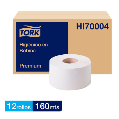 Higiénico Jumbo Tork Premium D/H 12x160 mt