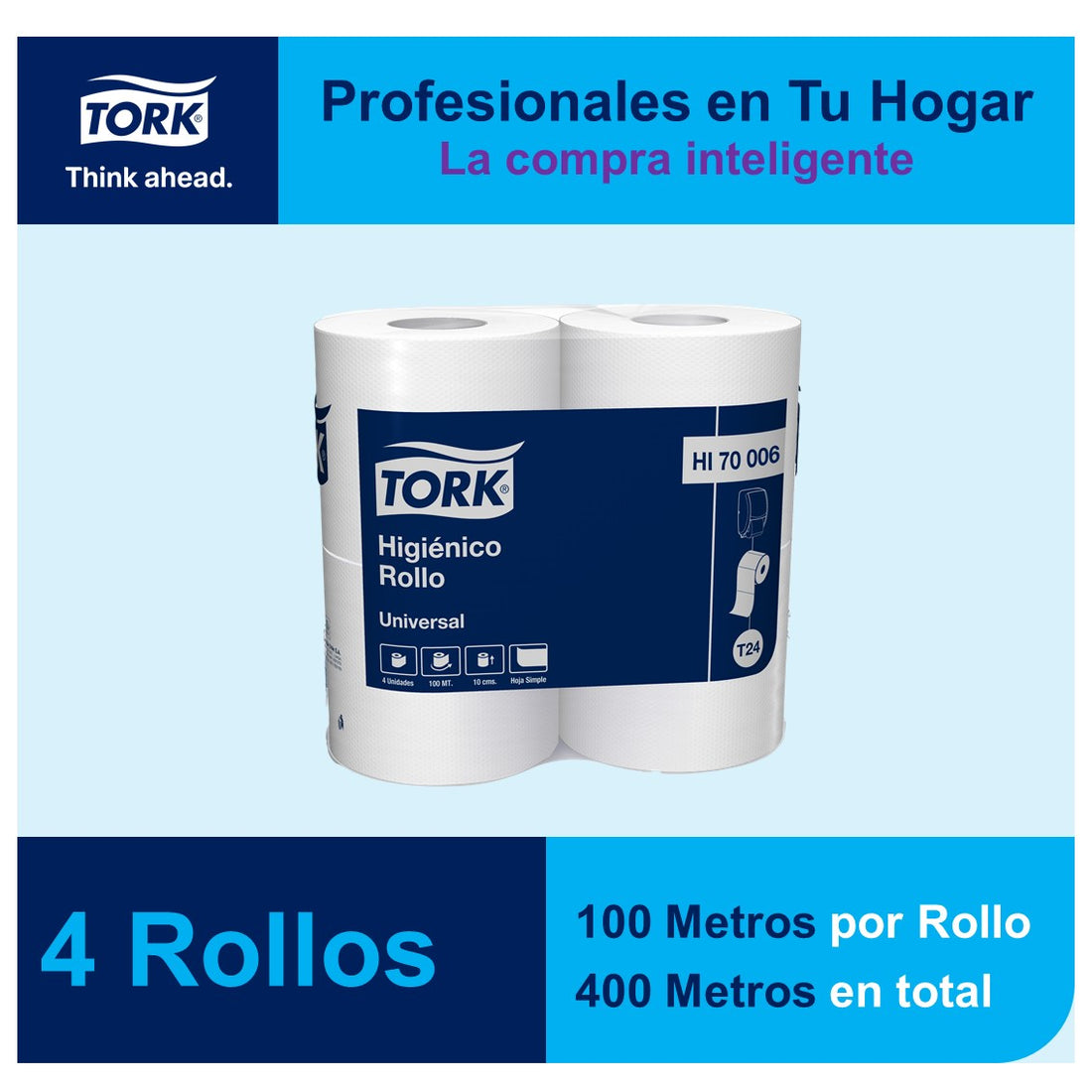 Papel Higiénico Tork Universal H/S 32x100 mt