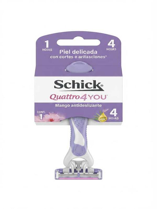 Máquina de afeitar desechable quattro Schick woman