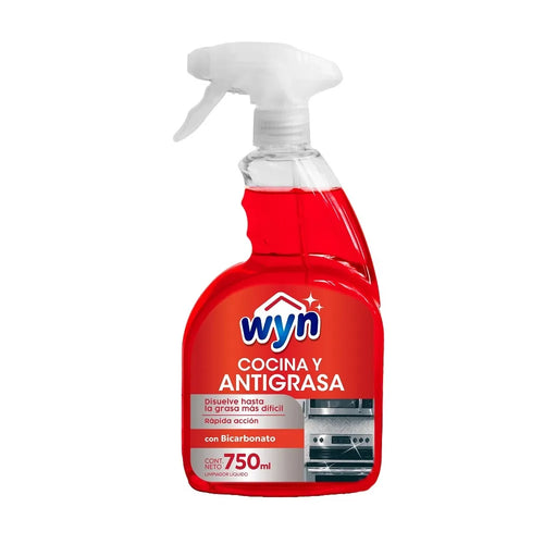 Desengrasante Wyn Cocina con Bicarbonato 750 ml con Gatillo