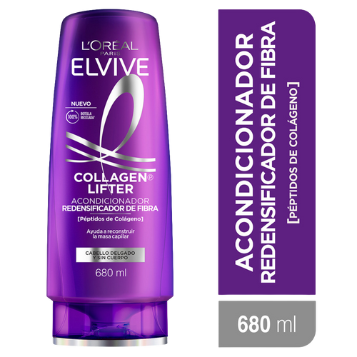 Acondicionador L'Oréal Elvive Collagen Lifter 680 ml