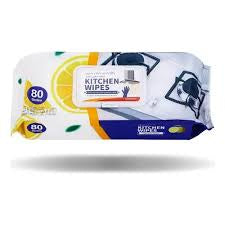 Toallas Desengrasantes para Cocina Kitchen Wipes 80 Unidades