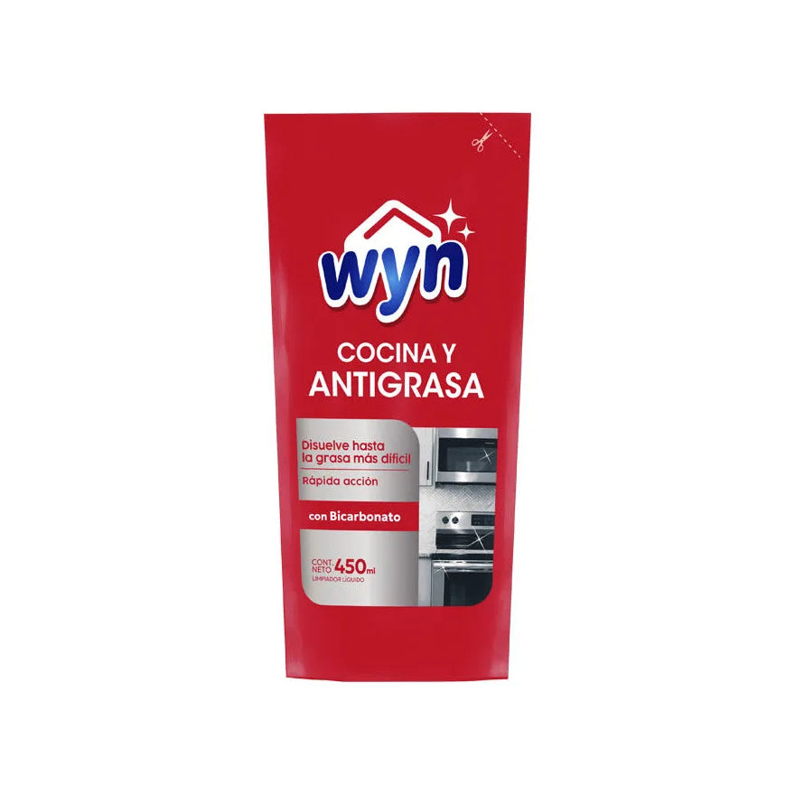 Limpiador antigrasa Wyn 450 ml. recarga