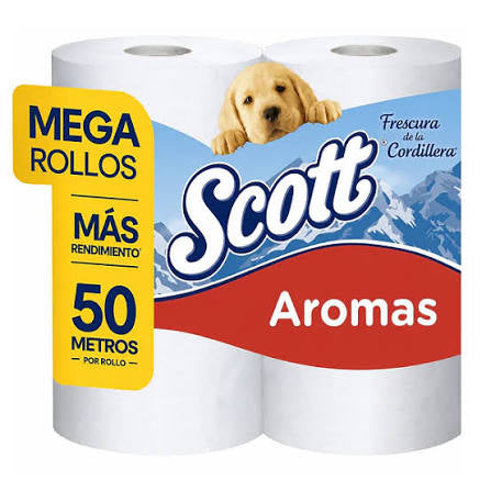 Papel higiénico Scott aromas 4 rollos de 50 m