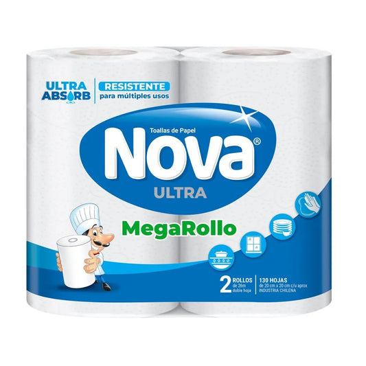 Paquete Toalla de Papel Nova Ultra 2x24