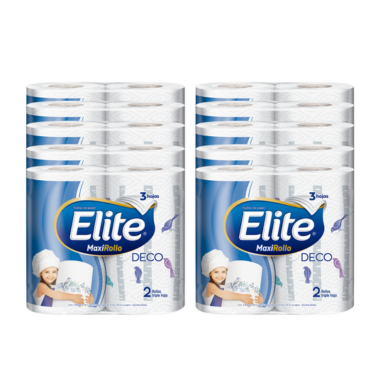 Manga Toalla de Papel Elite Deco Maxi Rollo 2 x 20 mt 20 rollos