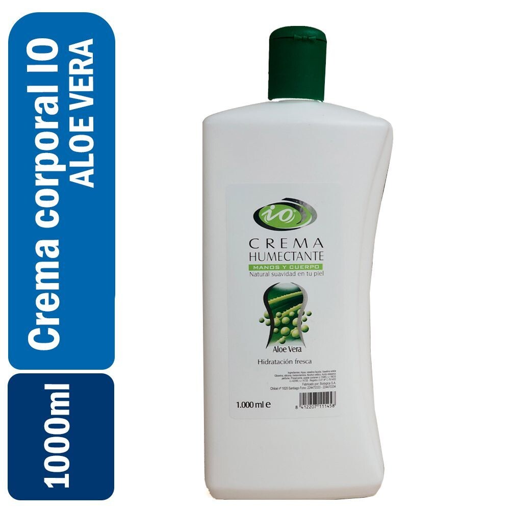 Crema corporal IO aloe vera 1 L