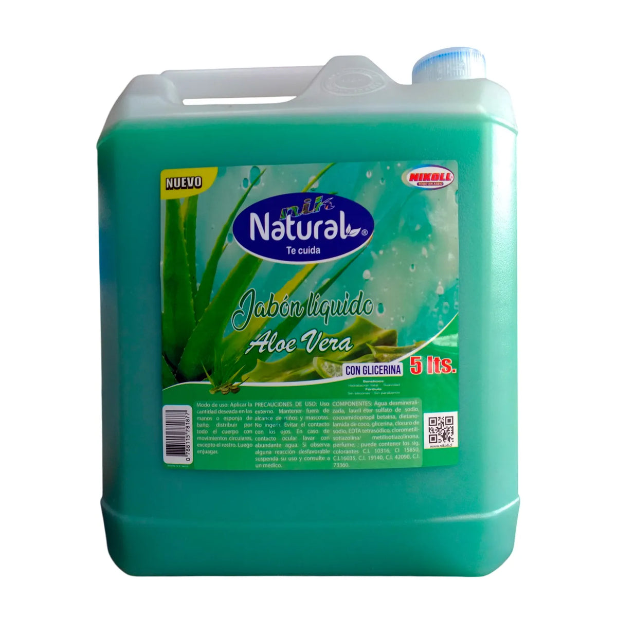 Jabón Líquido Nikoll Aloe Vera 5 Litros