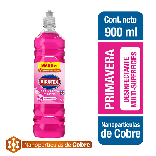 Limpiador Desinfectante Virutex Primavera 900 ml