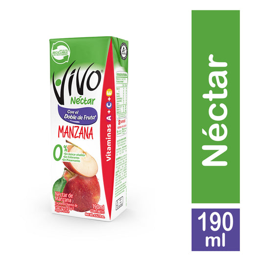 Jugo Manzana Vivo 190 ml 3 unid