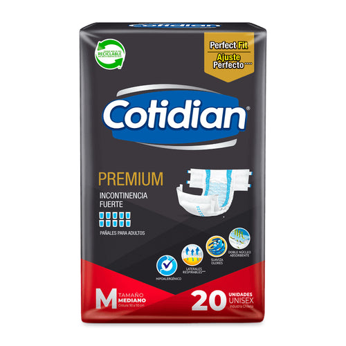 Pañal de Adulto Cotidian Premium Talla M 20 unid.