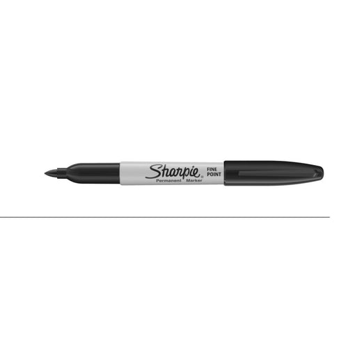 Marcador Permanente Punta Fina Negro Sharpie