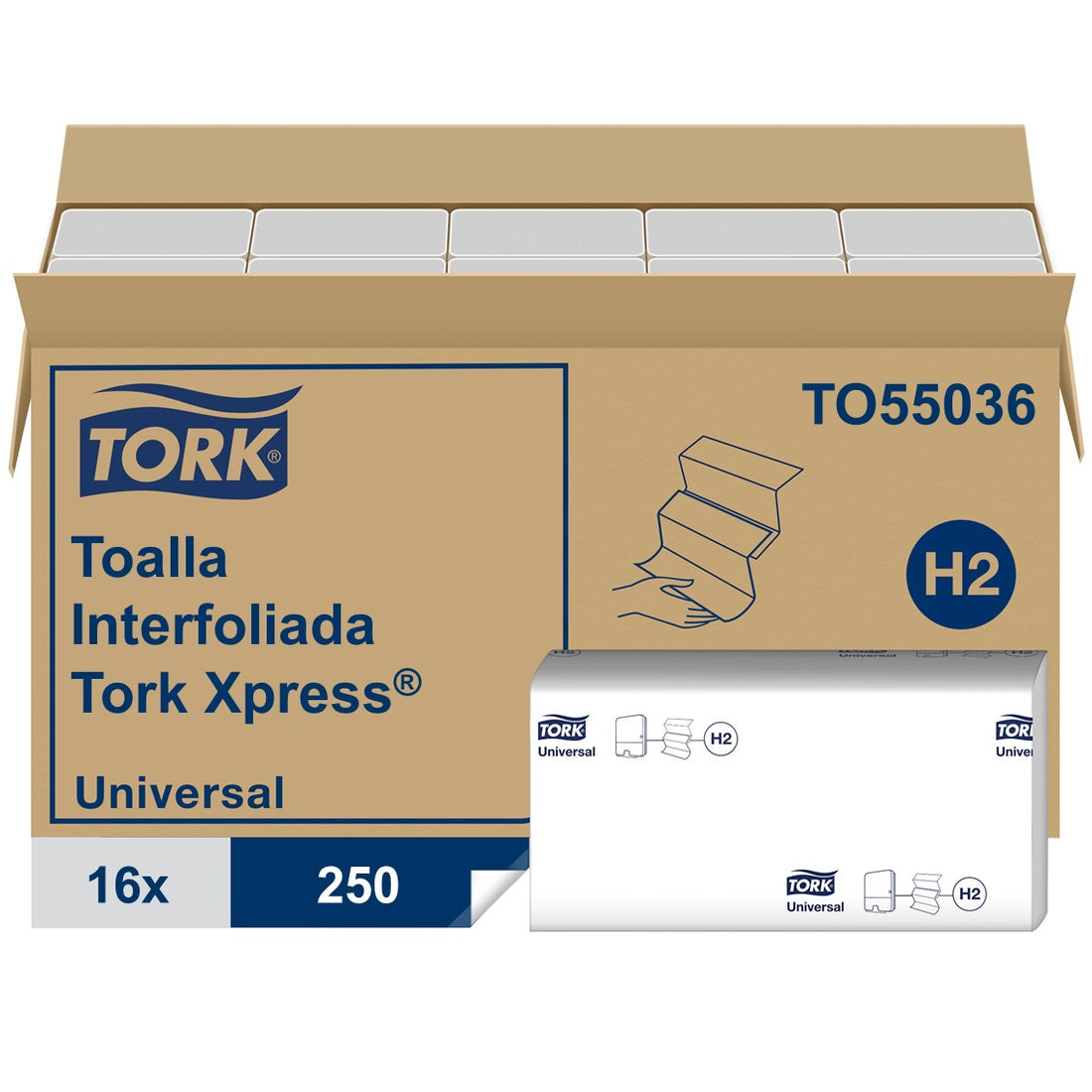 Toalla Interfoliada Tork H.Simple 16X250