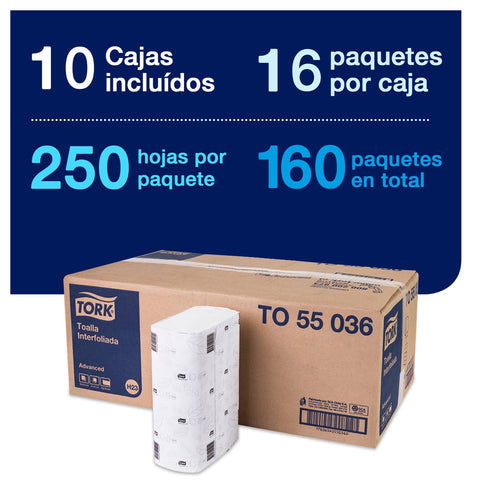 Toalla Interfoliada Tork H.Simple 16X250