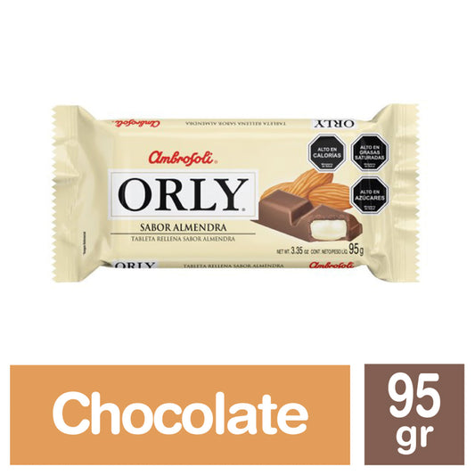 Chocolate Barra Orly Almendra 95g