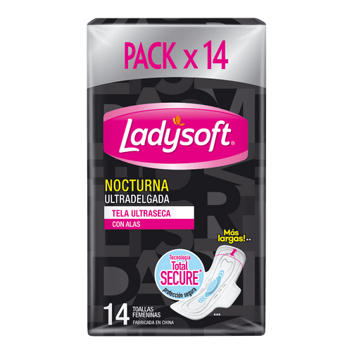 Toalla Higiénica Ladysoft Nocturna x14