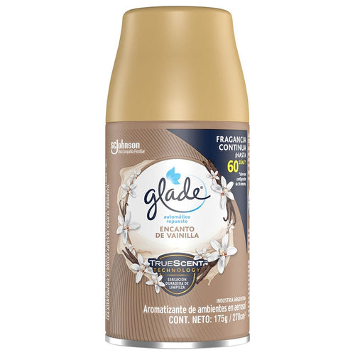 Repuesto Desodorante Ambiental Glade Automático Vainilla 270 ml