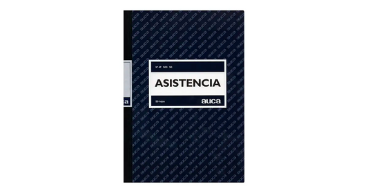 Libro Asistencia 50 hojas Auca